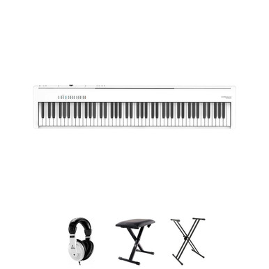 Roland FP-30X Digital Piano in White Bundle 1