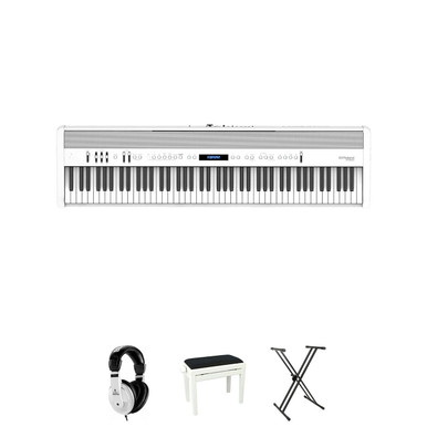 Roland FP-60X Complete Digital Piano in White Bundle