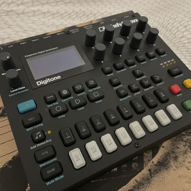 2017 - 2024 Elektron Digitone 8-Voice Digital Synthesizer Black