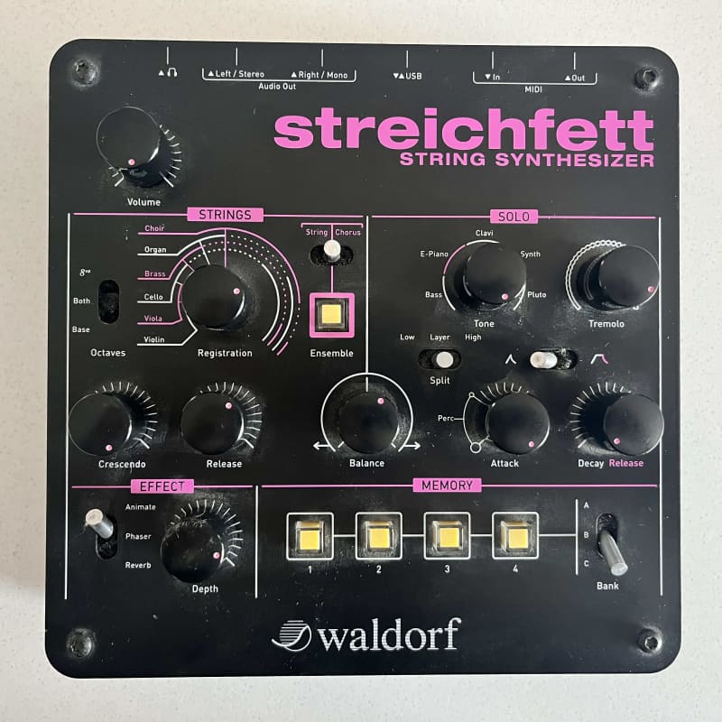 2019 - Present Waldorf Streichfett String Synthesizer Black