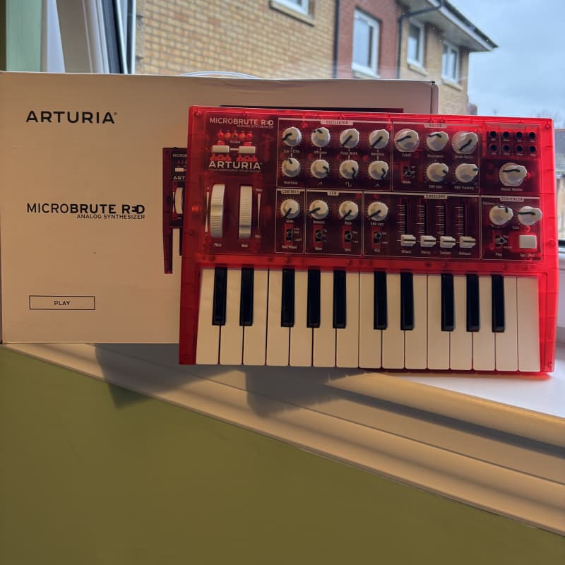 2014 - 2021 Arturia MicroBrute Red 25-Key Synthesizer Red