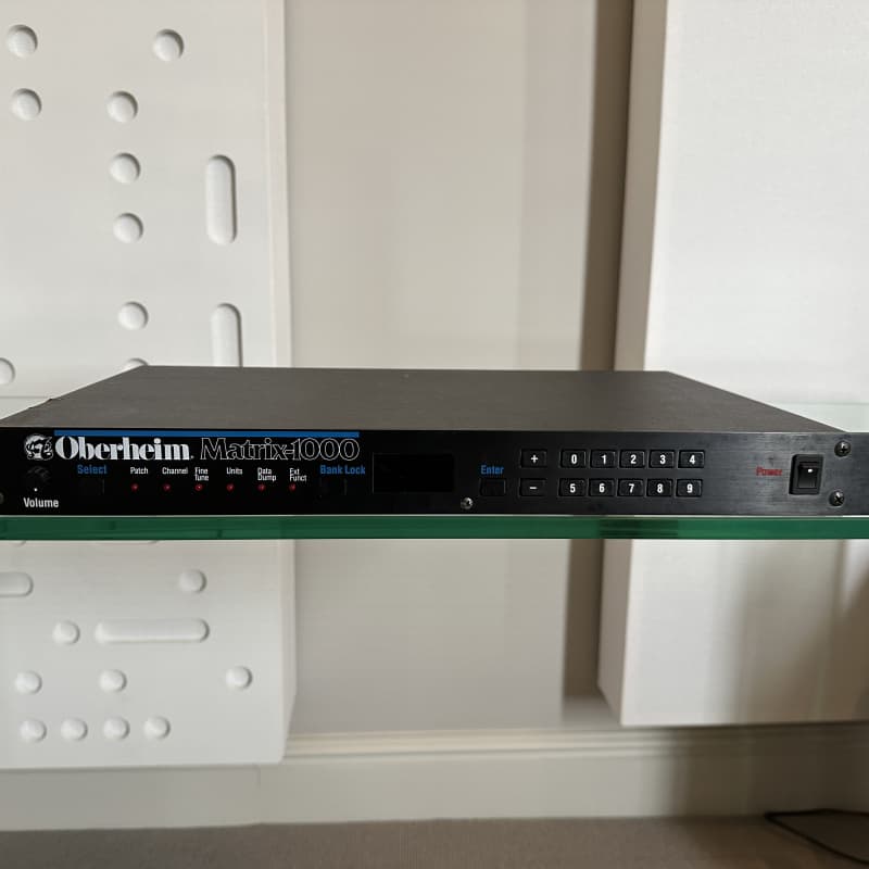 1987 Oberheim Matrix 1000 Rackmount 6-Voice Synthesizer Black