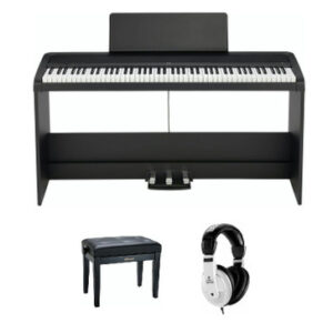 Korg B2 Digital Piano in Black Bundle 3