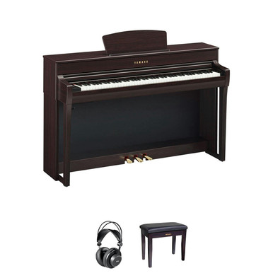 Yamaha CLP735 Digital Piano in Rosewood Bundle 1