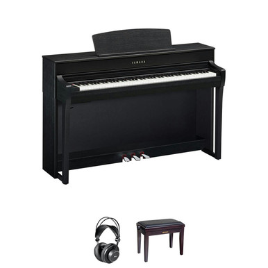 Yamaha CLP745 Digital Piano in Black Bundle