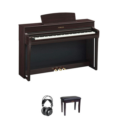Yamaha CLP745 Digital Piano in Rosewood Bundle 1