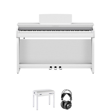 Yamaha CLP825 in White Bundle with Stool & Headphones