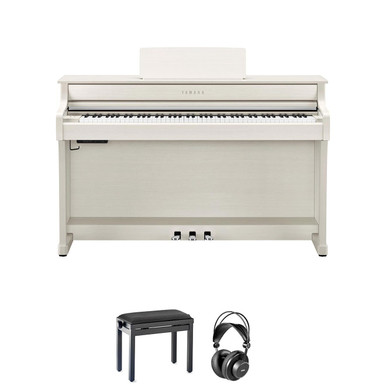 Yamaha CLP835 in White Birch Bundle with Stool & Headphones