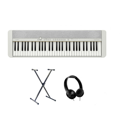 Casio CT-S1 Keyboard in White Bundle
