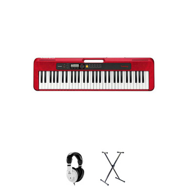 Casio CT-S200 Keyboard in Red Bundle