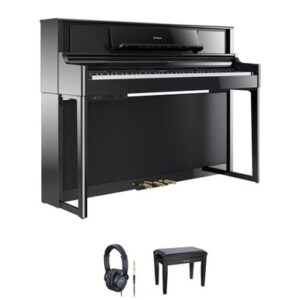 Roland LX705-PE Digital Piano in Black Bundle