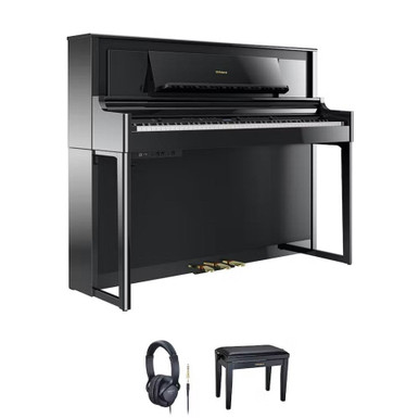 Roland LX706 Digital Piano in Black Bundle