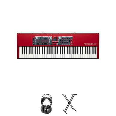 Nord Electro 6HP 73 Key Keyboard Red Bundle