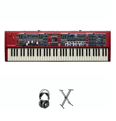 Nord Stage 4 Compact Keyboard in Red Bundle 1