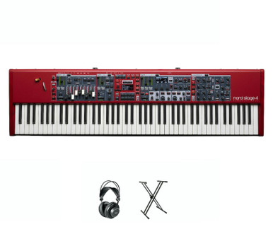 Nord Stage 4 88 Key Digital Piano in Red Bundle 1