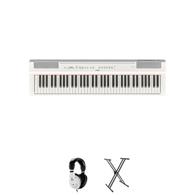 Yamaha P121 Digital Piano in White Bundle