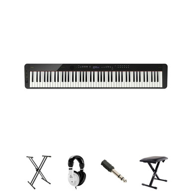 Casio PX-S3100 Digital Piano in Black Bundle