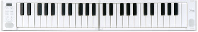 B Stock : Carry-On 49 Key Touch Sensitive Folding Piano - White 0002
