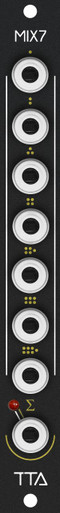 TipTop Audio - MIX7 Analog Summing Mixer - Black