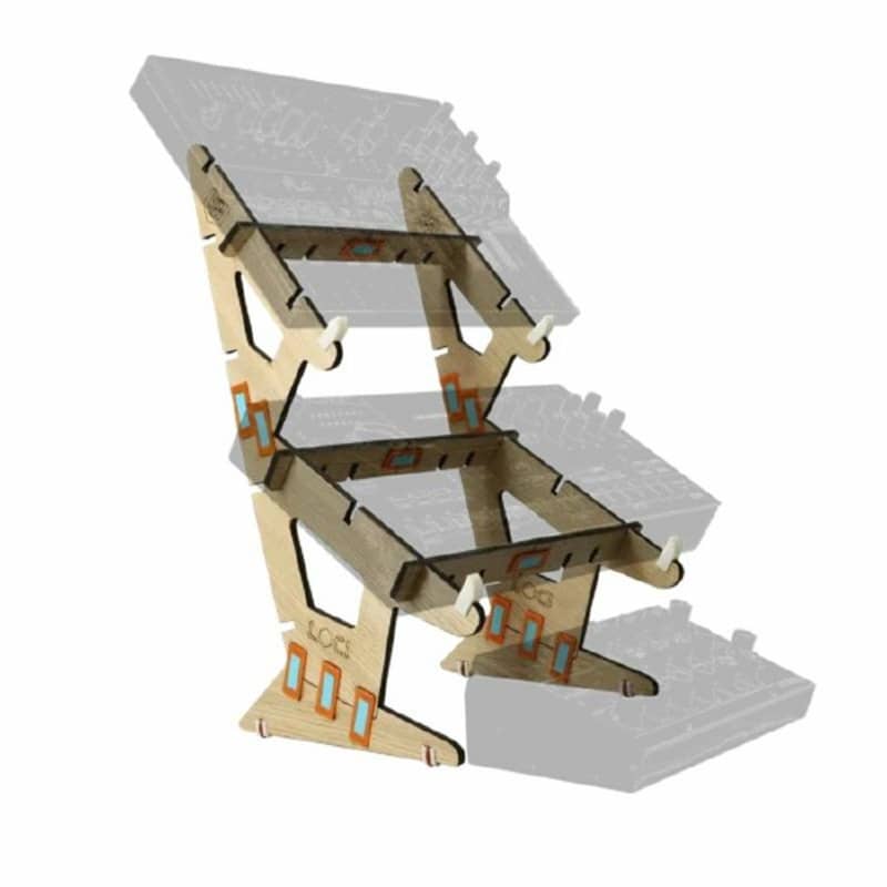LOCI LOCI Doubl2 2.0 2-Tier Synthesiser Interlocking Stand (oa...