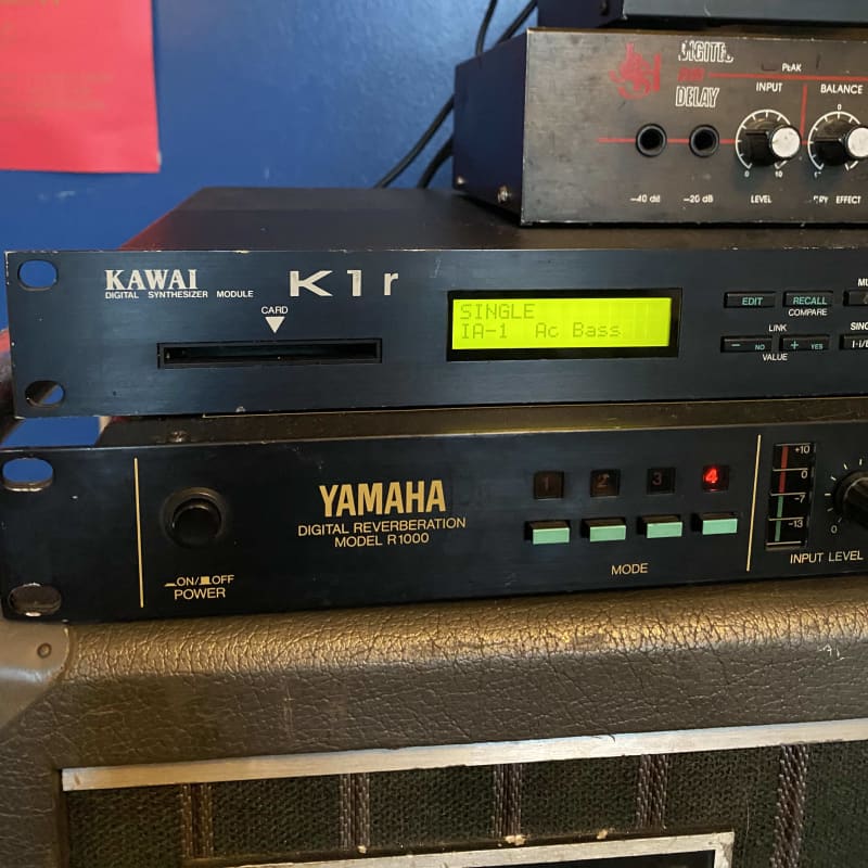 1988 Kawai K1R Rackmount Digital Synthesizer Module Black
