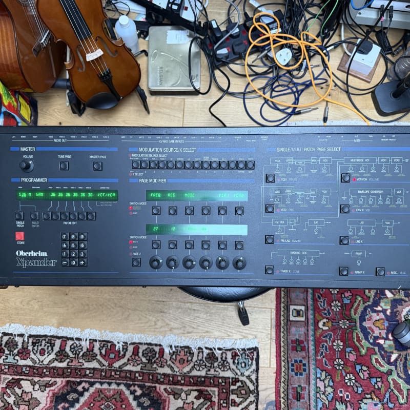 1984 Oberheim Xpander Desktop 6-Voice Synthesizer Black