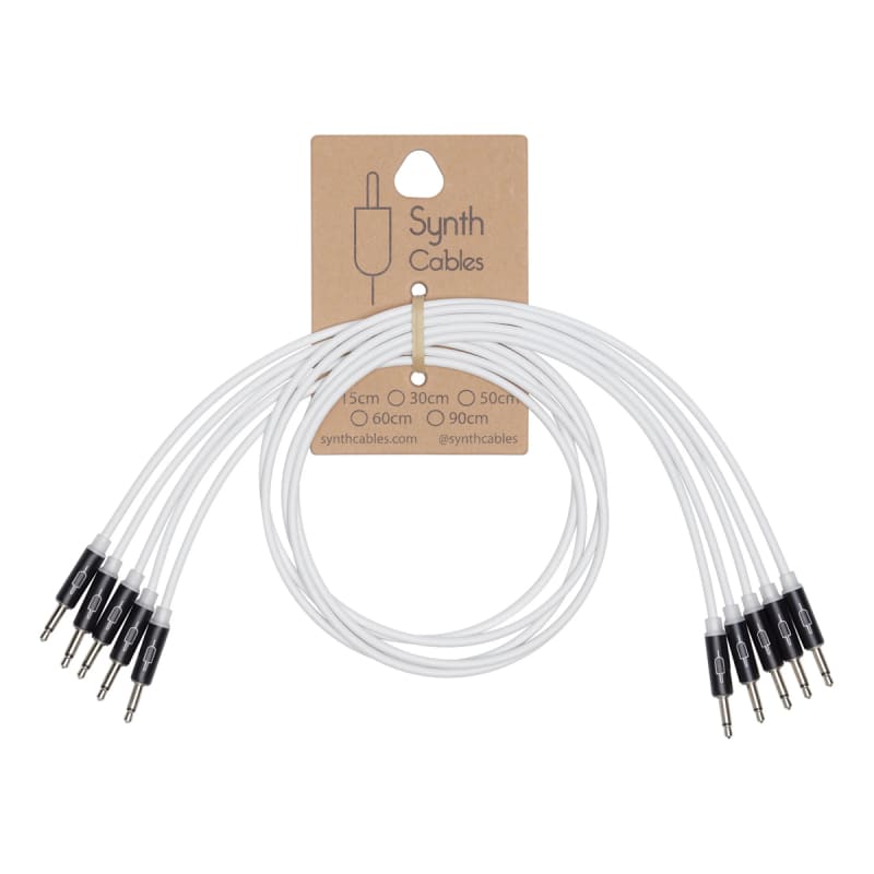 Synth Cables Synth Cables Eurorack LED Patch Cables (5 x White...