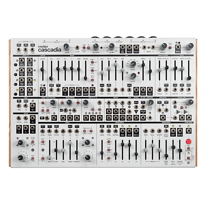 Intellijel Cascadia Desktop Semi-Modular Synth (Fog) White