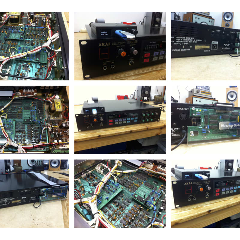 1985 Akai S612 MIDI Digital Sampler Black