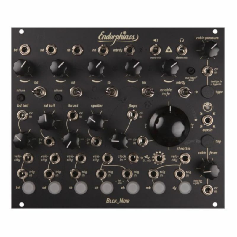 Endorphin.es Endorphin.es BLCK_Noir Eurorack Drum Synth Module...