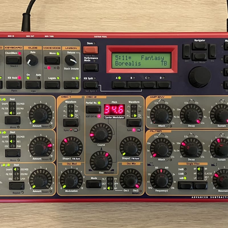 2002 - 2007 Nord Rack 3 Rackmount Performance Synthesizer Red ...