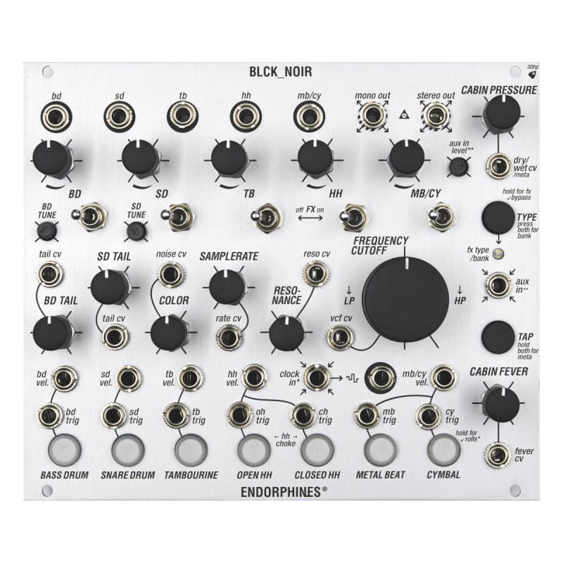 Endorphin.es Endorphin.es BLCK_Noir Eurorack Drum Synth Module...