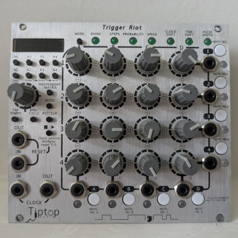 2010s Tiptop Audio Trigger Riot Sequencer Silver