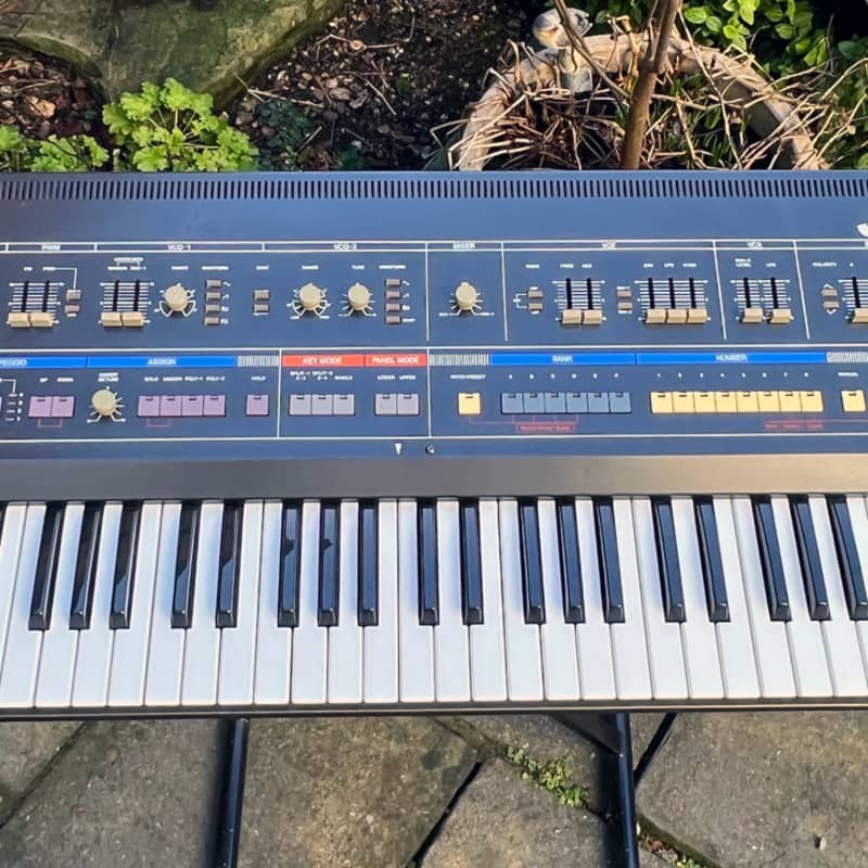 1983 Roland Roland Jupiter 6 Polyphonic Synthesizer Silver / Gray