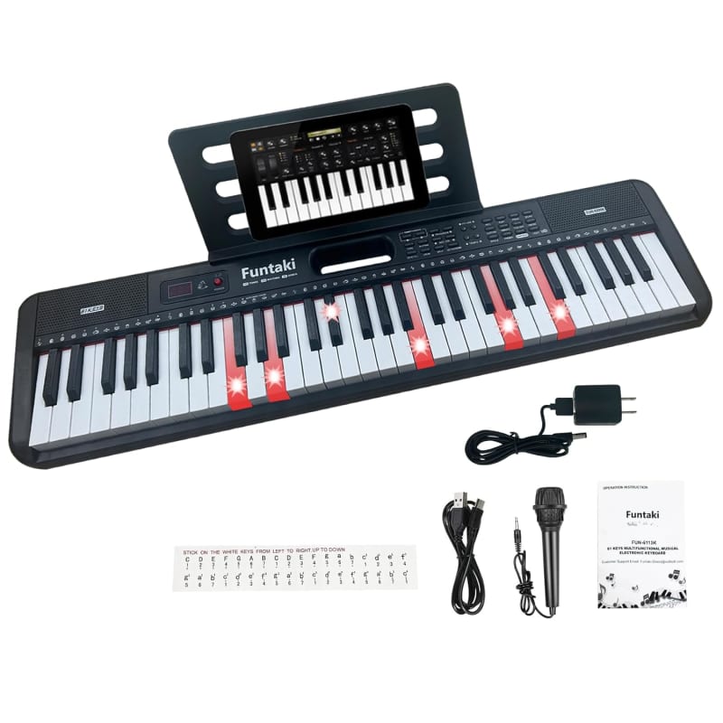 2025 Unbranded 61-Key Electronic Keyboard Piano For Adults Wit...