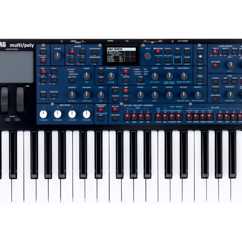 Korg Multi/Poly Analog Modeling Keyboard Synthesizer Synth