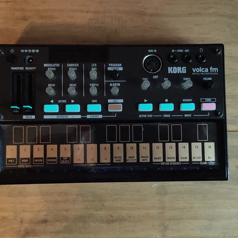 2016 - 2022 Korg Volca FM Digital FM Synthesizer/Sequencer Black