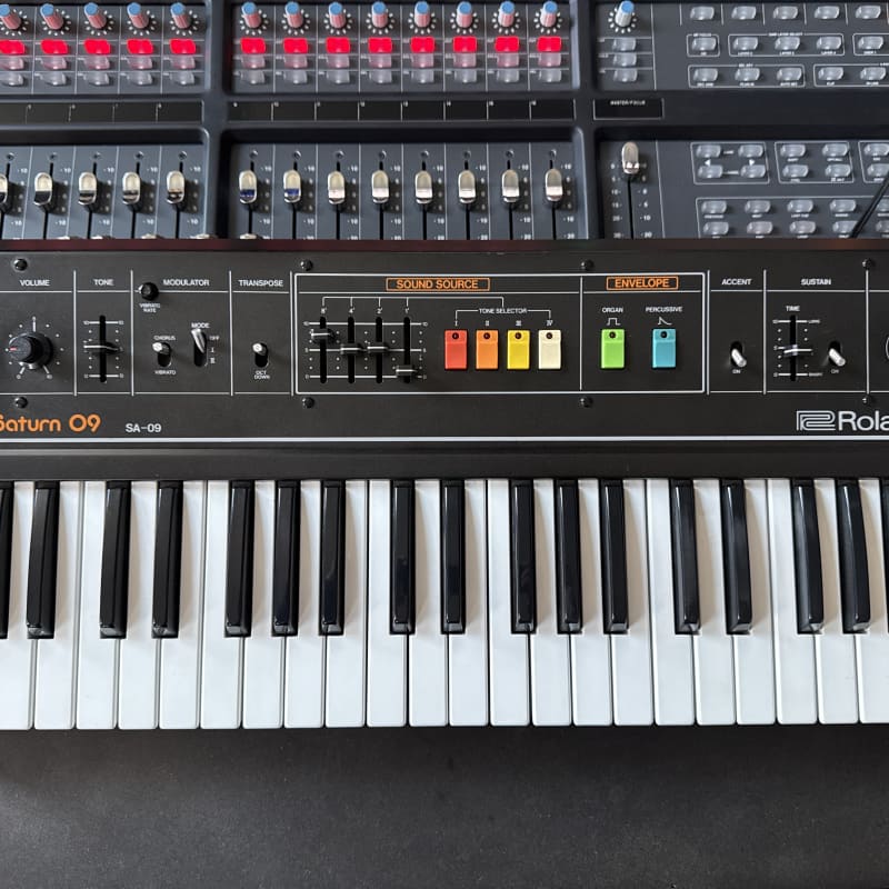 1980 - 1982 Roland SA-09 Saturn 09 44-Key Synthesizer Black