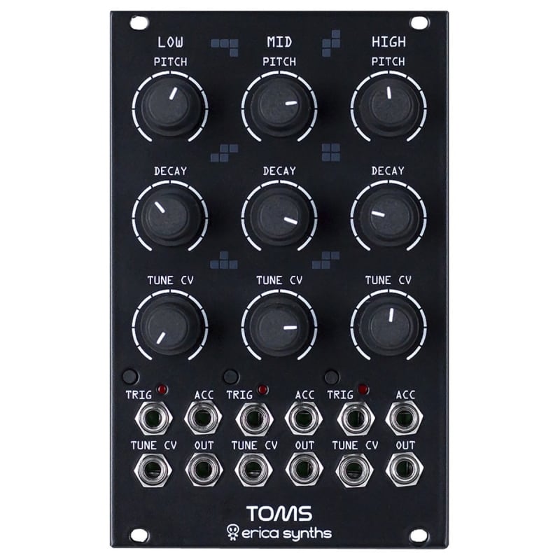 Erica Synths Erica Synths Toms Eurorack Drum Module (Black) Black
