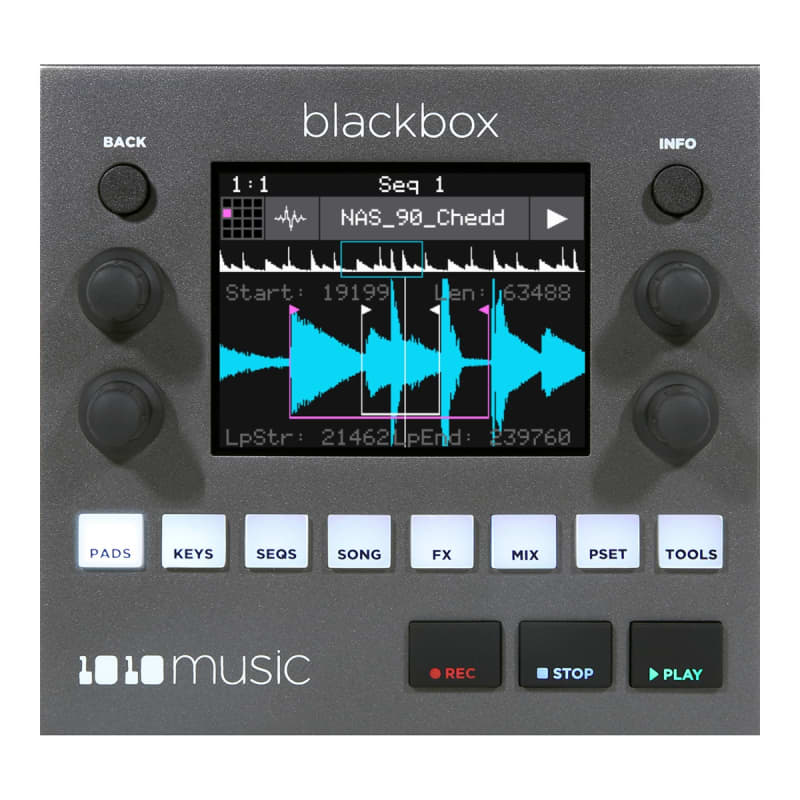1010 Music 1010 Music BlackBox Tabletop Touchscreen Sampler Black
