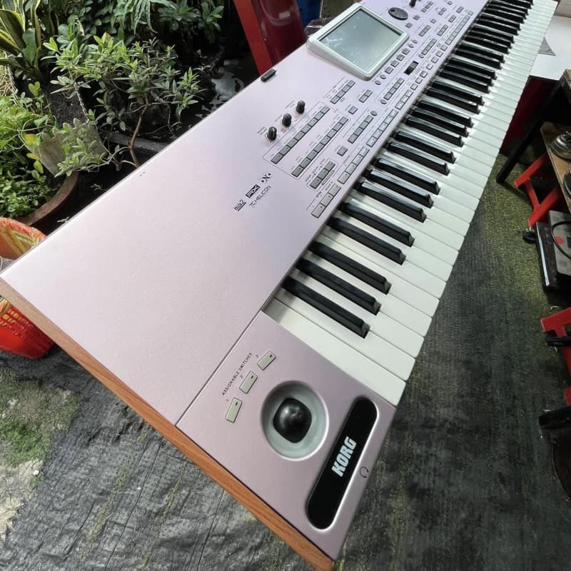 Korg PA3X LE 76 Key Professional Arranger Keyboard Pink Black