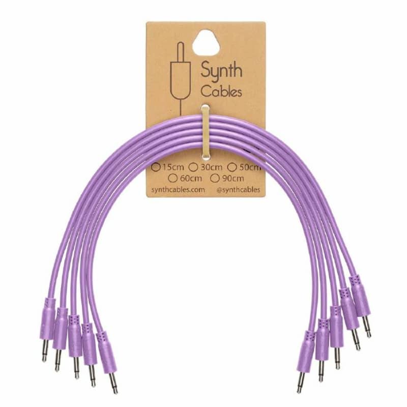Synth Cables Cables PVC 3.5mm TS Male Patch Cables (purple/30c...