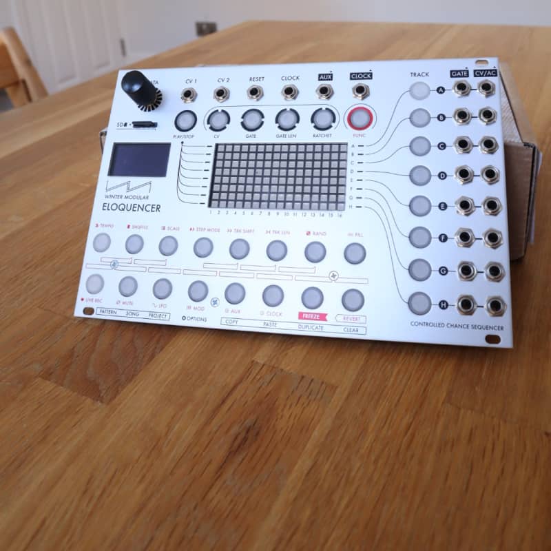 2022 Winter Modular Eloquencer Eurorack Sequencer Module (Silv...