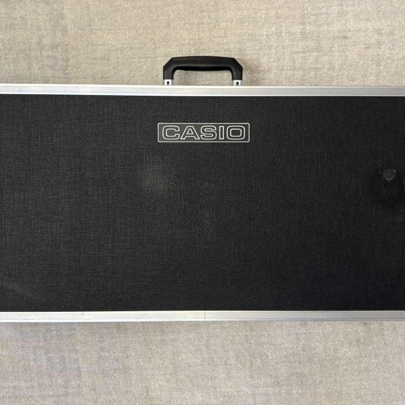 1980 s Casio Keyboard / Synthesizer Case Black & Chrome
