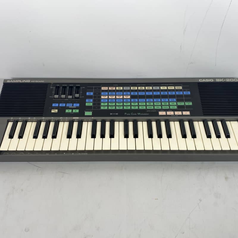 1980s Casio SK-200 49-Key Sampling Keyboard Black