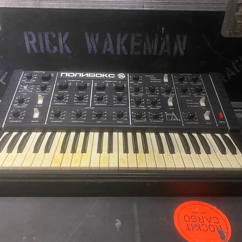 1980 Polivoks Synth Owned and Used by Rick Wakeman of YES Black