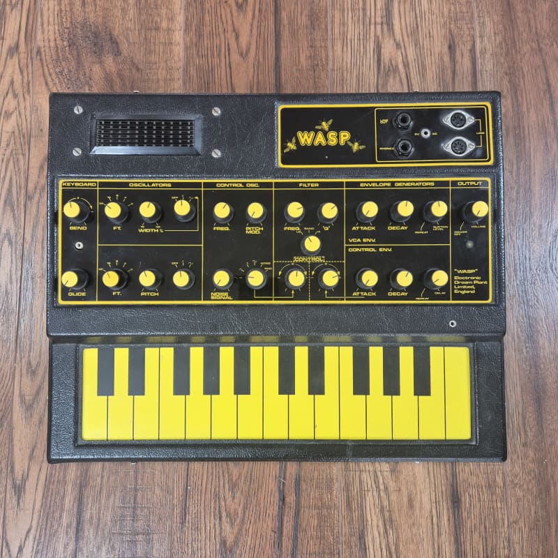 1978 - 1981 EDP Wasp 25-Key Analog Synthesizer Black