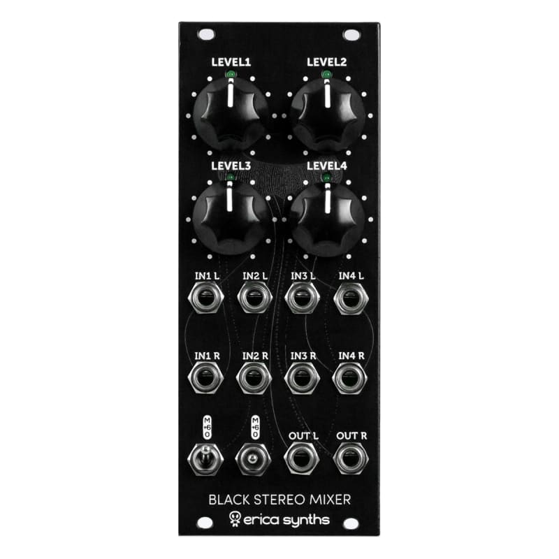 Erica Synths Erica Synths Black Stereo Mixer Eurorack Module V...