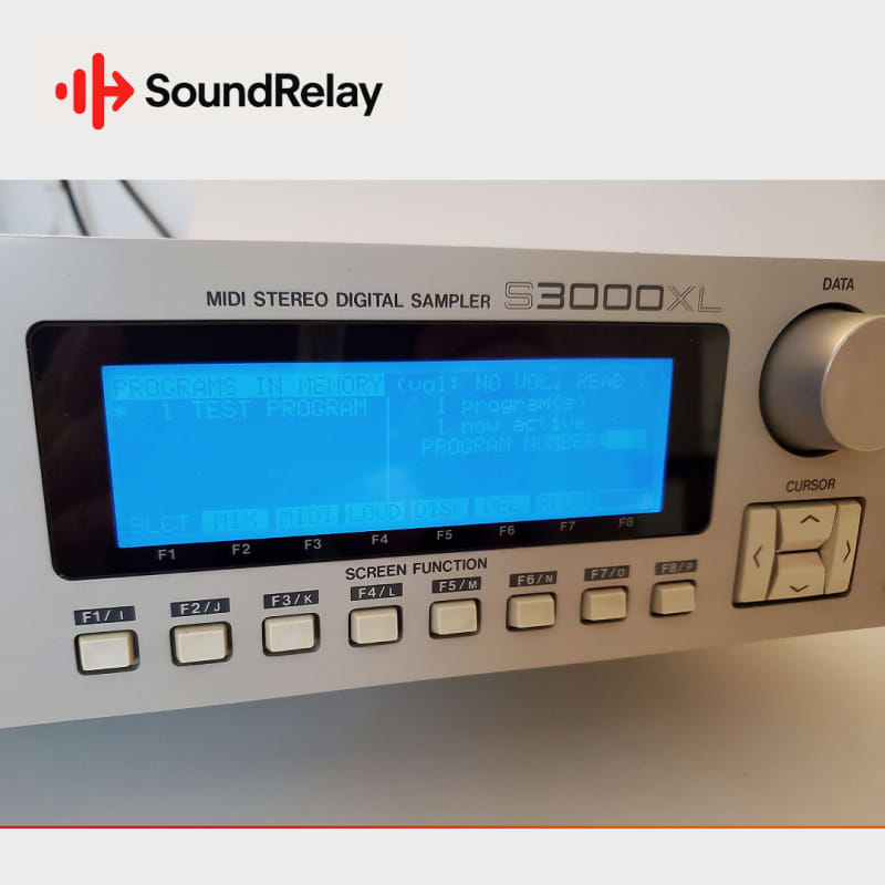 1996 Akai S3000XL MIDI Stereo Digital Sampler White