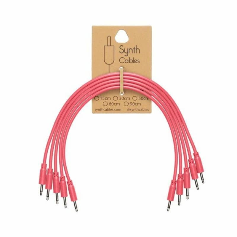 Synth Cables Cables PVC 3.5mm TS Male Patch Cables (hot pink/9...